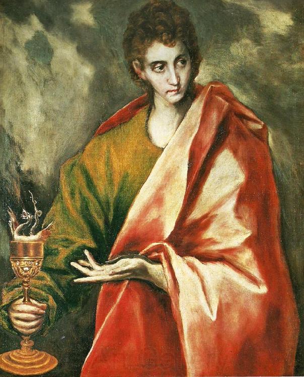 El Greco st john the evangelist Norge oil painting art